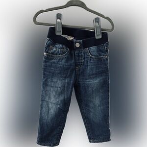 EUC Gap fleece lined jeans 12-18 months